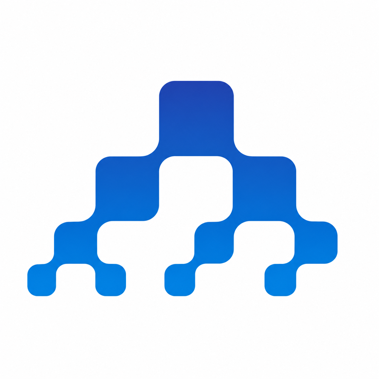 Minimalist Blue Network Logo